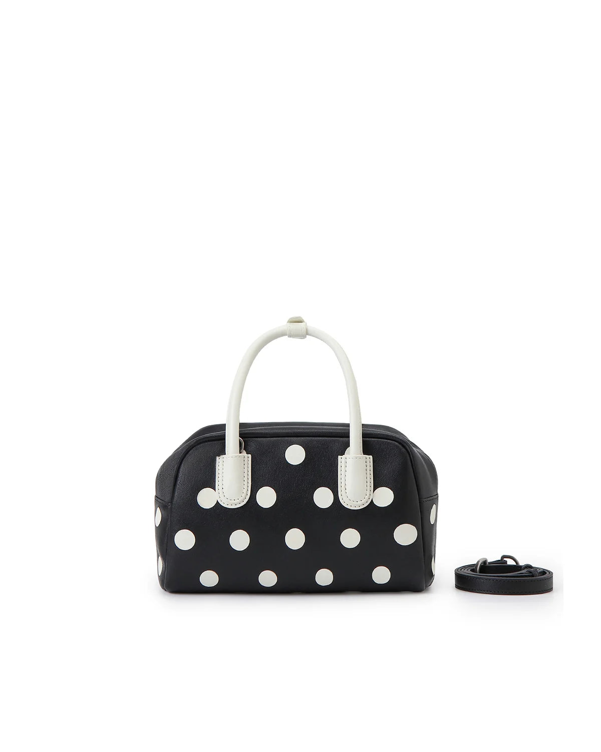 Beersister Polka Dot Sheepskin Boston Bag