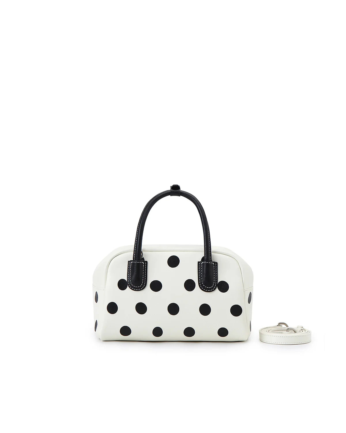 Beersister Polka Dot Sheepskin Boston Bag