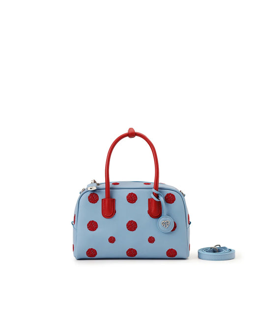 Beersister Embroidered Polka Dot Boston Bag