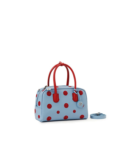 Beersister Embroidered Polka Dot Boston Bag