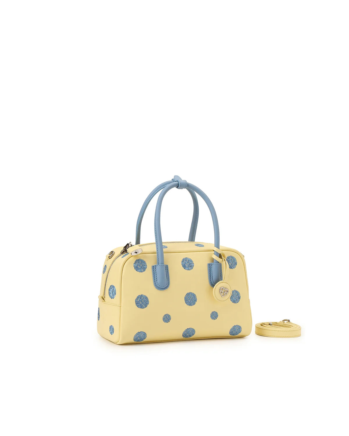 Beersister Embroidered Polka Dot Boston Bag