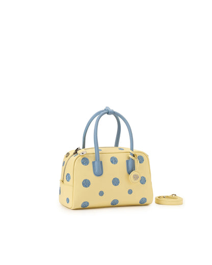 Beersister Embroidered Polka Dot Boston Bag