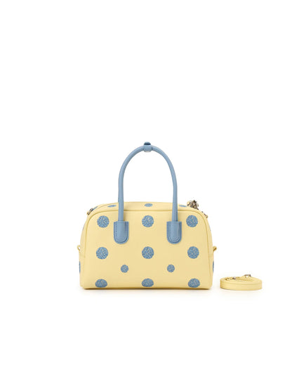 Beersister Embroidered Polka Dot Boston Bag