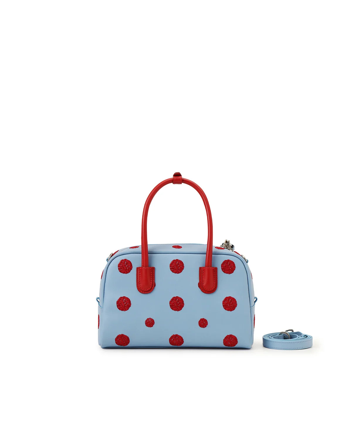 Beersister Embroidered Polka Dot Boston Bag