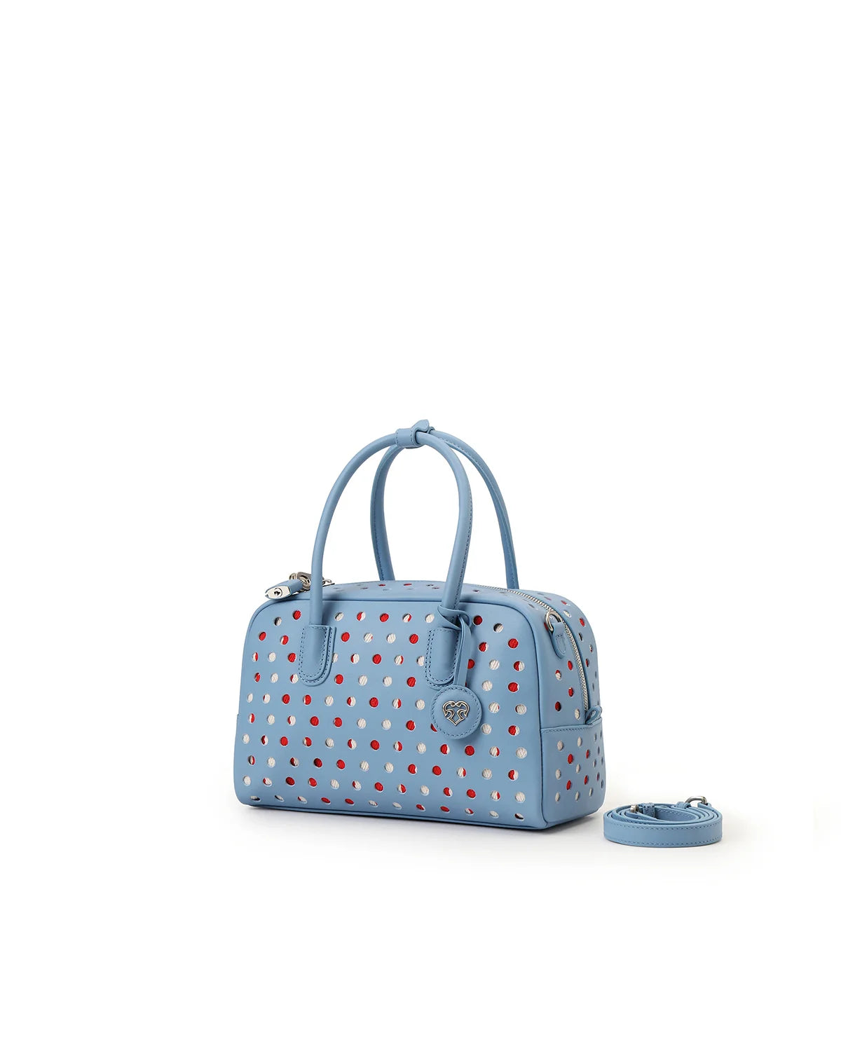 Beersister Laser-cut Polka Dot Boston Bag
