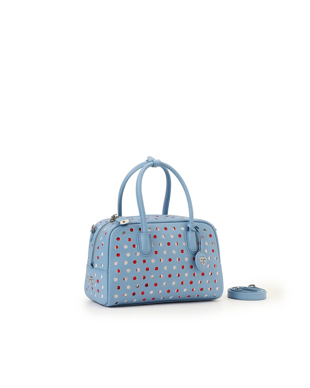 Beersister Laser-cut Polka Dot Boston Bag