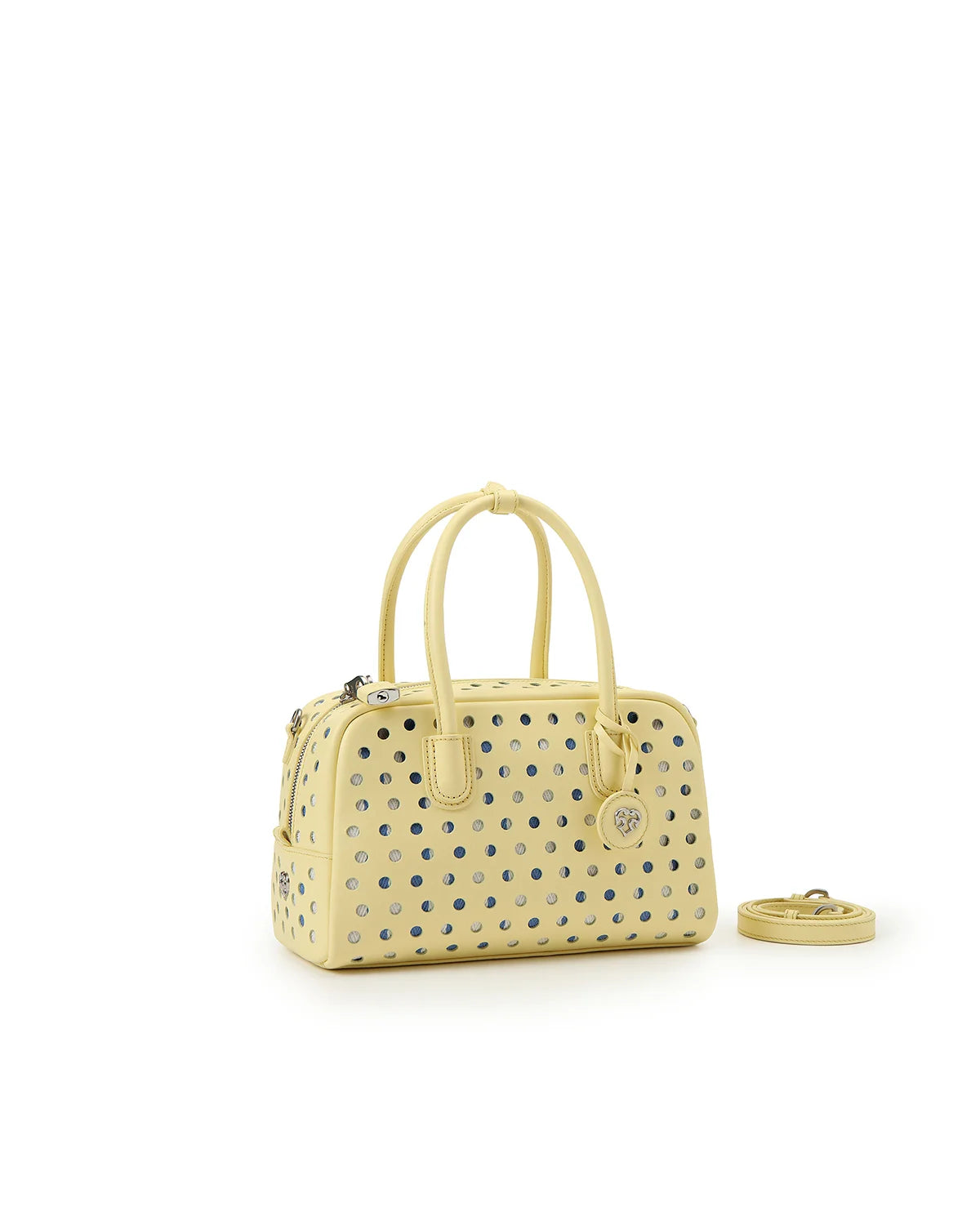 Beersister Laser-cut Polka Dot Boston Bag