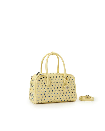 Beersister Laser-cut Polka Dot Boston Bag