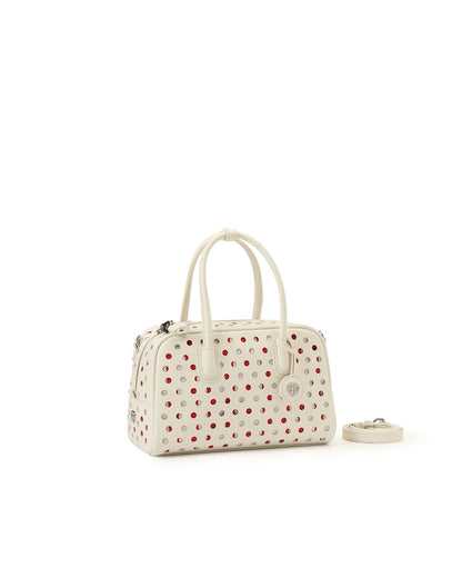 Beersister Laser-cut Polka Dot Boston Bag