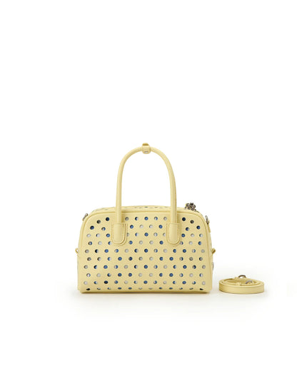 Beersister Laser-cut Polka Dot Boston Bag