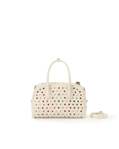 Beersister Laser-cut Polka Dot Boston Bag