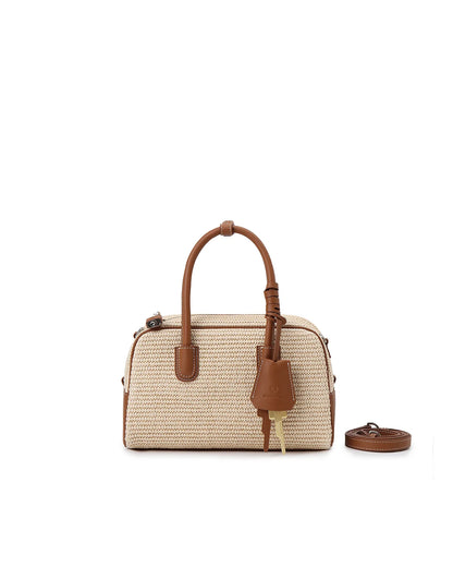 Beersister Straw Weave Boston Bag