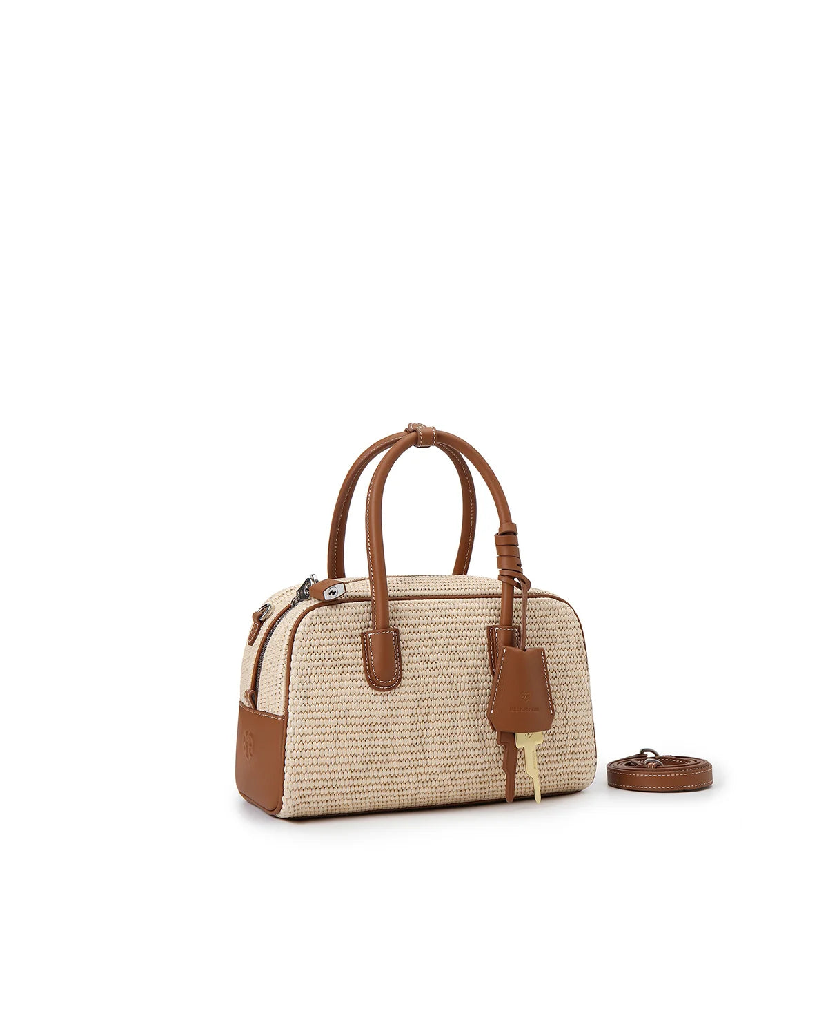 Beersister Straw Weave Boston Bag