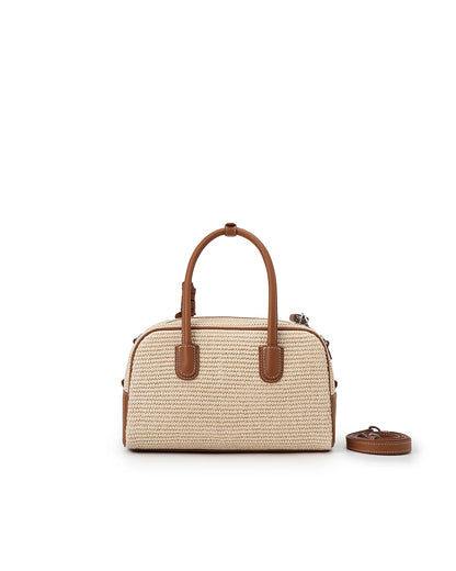 Beersister Straw Weave Boston Bag