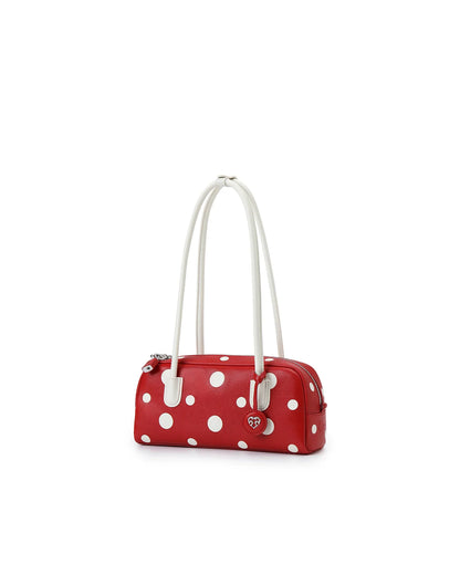 Beersister Polka Dot Sheepskin Rectangular Bag