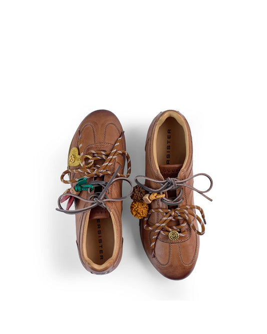 Beersister Vintage Waxed Leather German Army Trainers