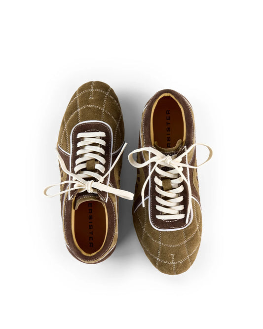 Beersister Two-Tone Suede German Army Trainers
