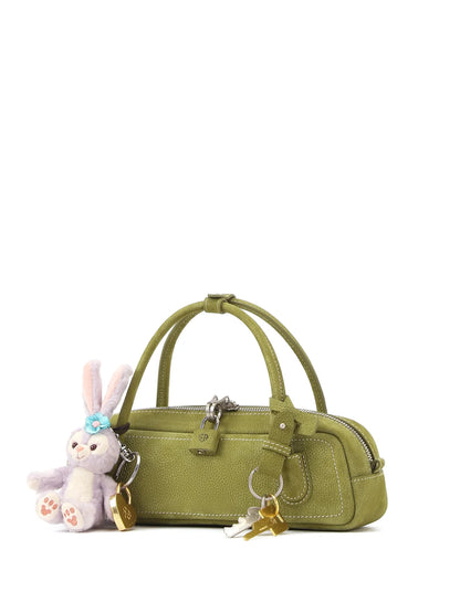 Beersister Suede Leather Mini Baguette Bag