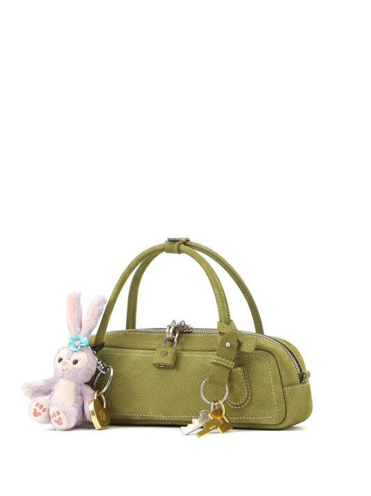 Beersister Suede Leather Mini Baguette Bag