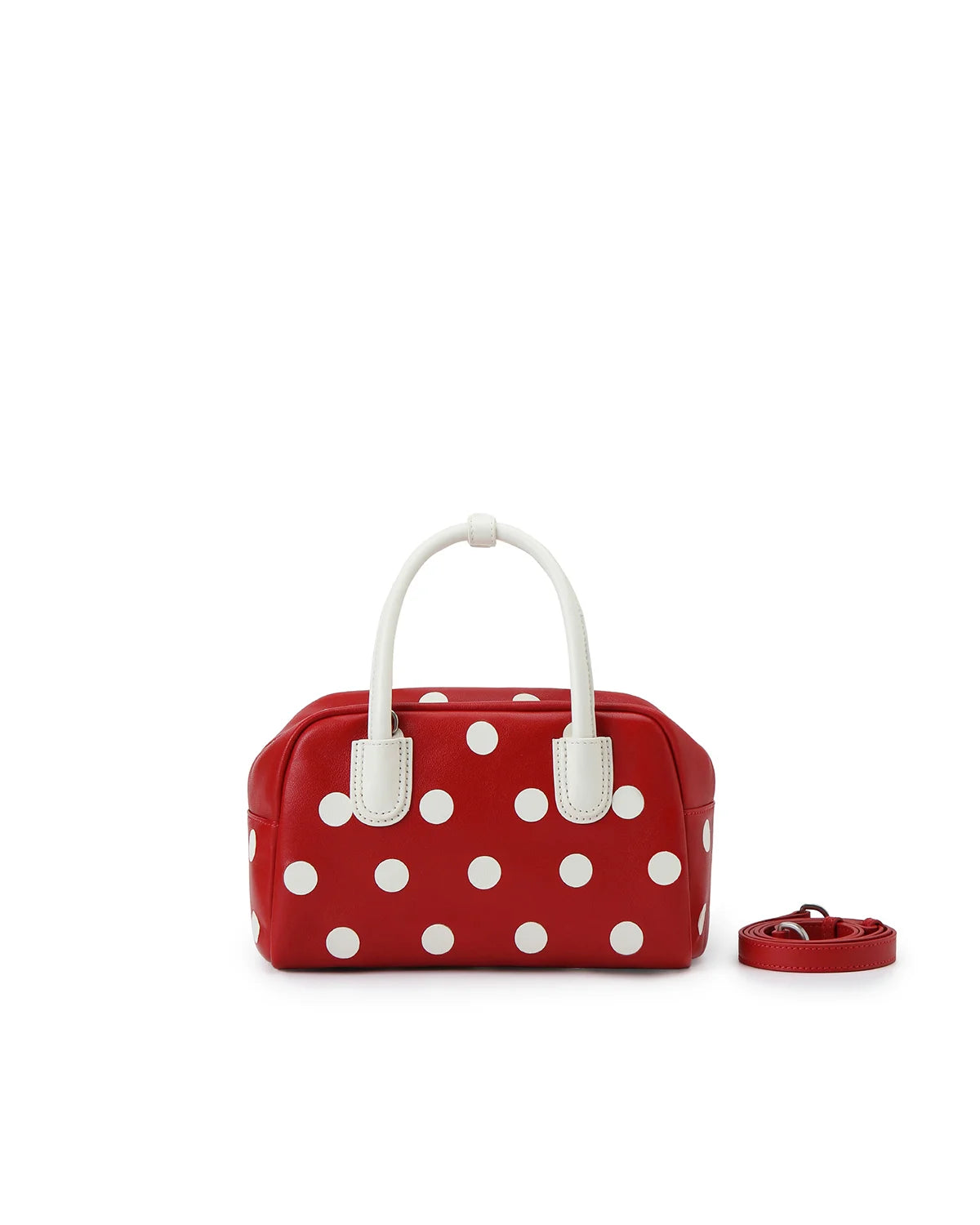 Beersister Polka Dot Sheepskin Boston Bag