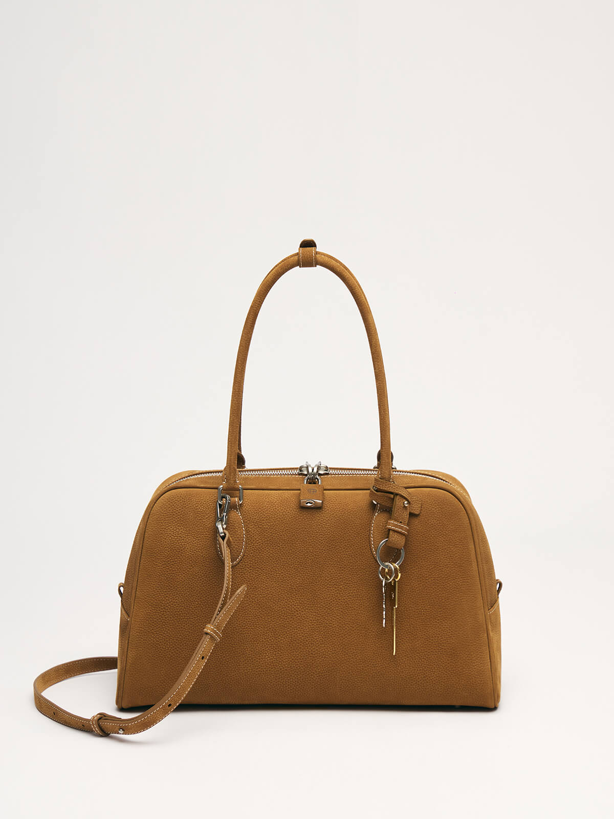 Beersister Bowling  Leather Bag Large brown